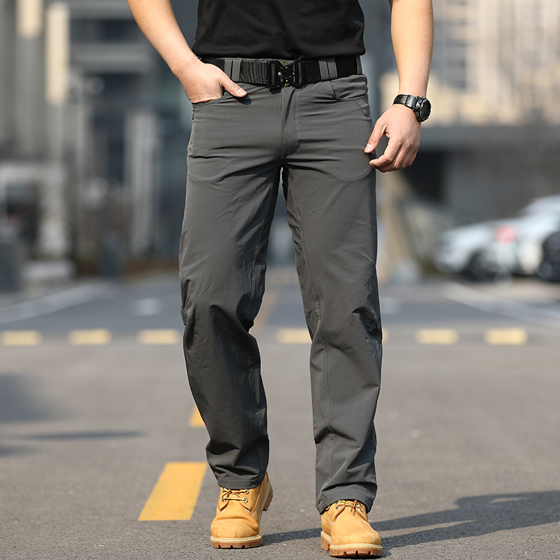 Famous Peng 2022 New Spy Tactical Pants Men waterproof and abrasion-proof Pants Spring Autumn Season Commute Casual Western Pants
