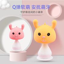 Soup mother baby mushroom soothing teether molar stick baby silicone toy baby anti-eating hand artifact chewing gum can be cooked