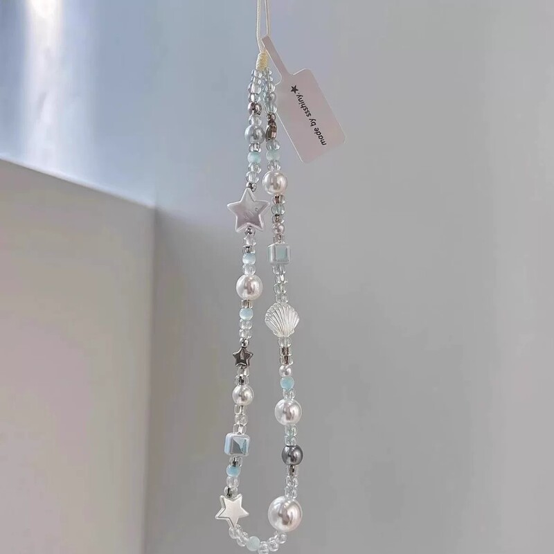 Sea Salt Shell Star Phone Chain, High-End Chain, Short Chain, Camera Pendant, Wrist Lanyard, Beaded Ornament Sea Salt Shell Star Phone Chain, High-End Chain, Short Chain, Camera Pendant, Wrist Lanyard, Beaded Ornament