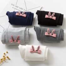 2021 Korean version spring all-match girls pants new childrens baby nine-point leggings outer wear thin section medium and large children