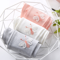 2020 spring and autumn new childrens leggings womens outer wear nine-point pants cotton cartoon cute thin baby pants