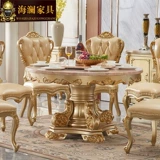 Европейский стиль все -тарелочные деревянные мраморные круглые креслы Комбинированный ресторан