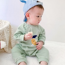 婴儿连体衣春秋全棉哈衣爬服家居服