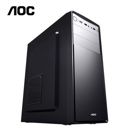 AOC brand new desktop computer case supports ATX big board USB3 0 back line business home host shell long graphics card
