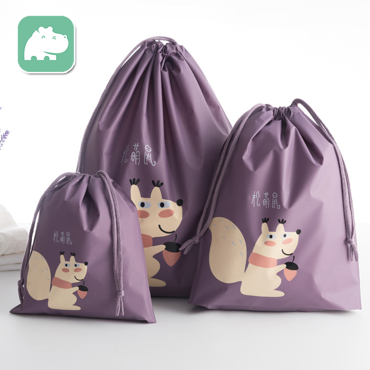 Travel corset pocket corset pocket portable shoes dustproof storage clothing classification drawstring transparent finishing waterproof luggage