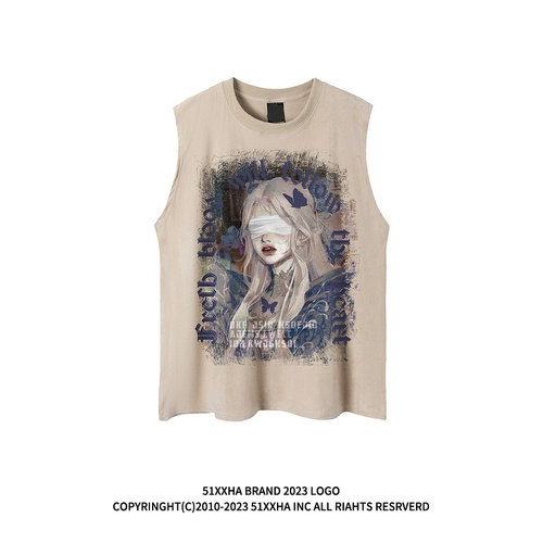 Летний жилет в стиле хип-хоп для тренировок для спортзала, футболка без рукавов, свободный крой