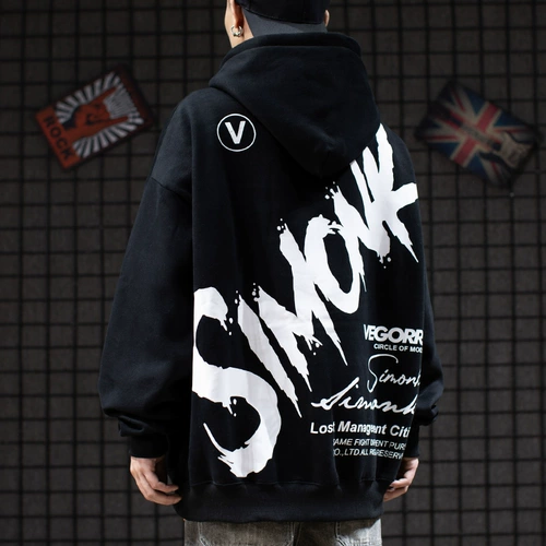 Трендовая флисовая толстовка с капюшоном, парная одежда для влюбленных, куртка, европейский стиль, оверсайз