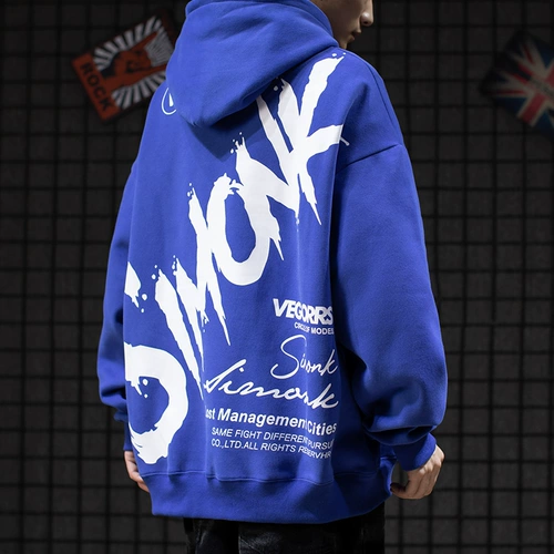 Трендовая флисовая толстовка с капюшоном, парная одежда для влюбленных, куртка, европейский стиль, оверсайз