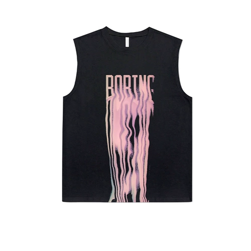 Брендовая летняя футболка в стиле хип-хоп без рукавов, спортивный жилет для спортзала, в американском стиле, оверсайз