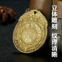 Nine Palace Gossip Cards Tibet Spread Pure Copper Transshipment Symbol Zodiac Zodiac Zodiacs Life of the Year Buddha Necklace Pendant female male