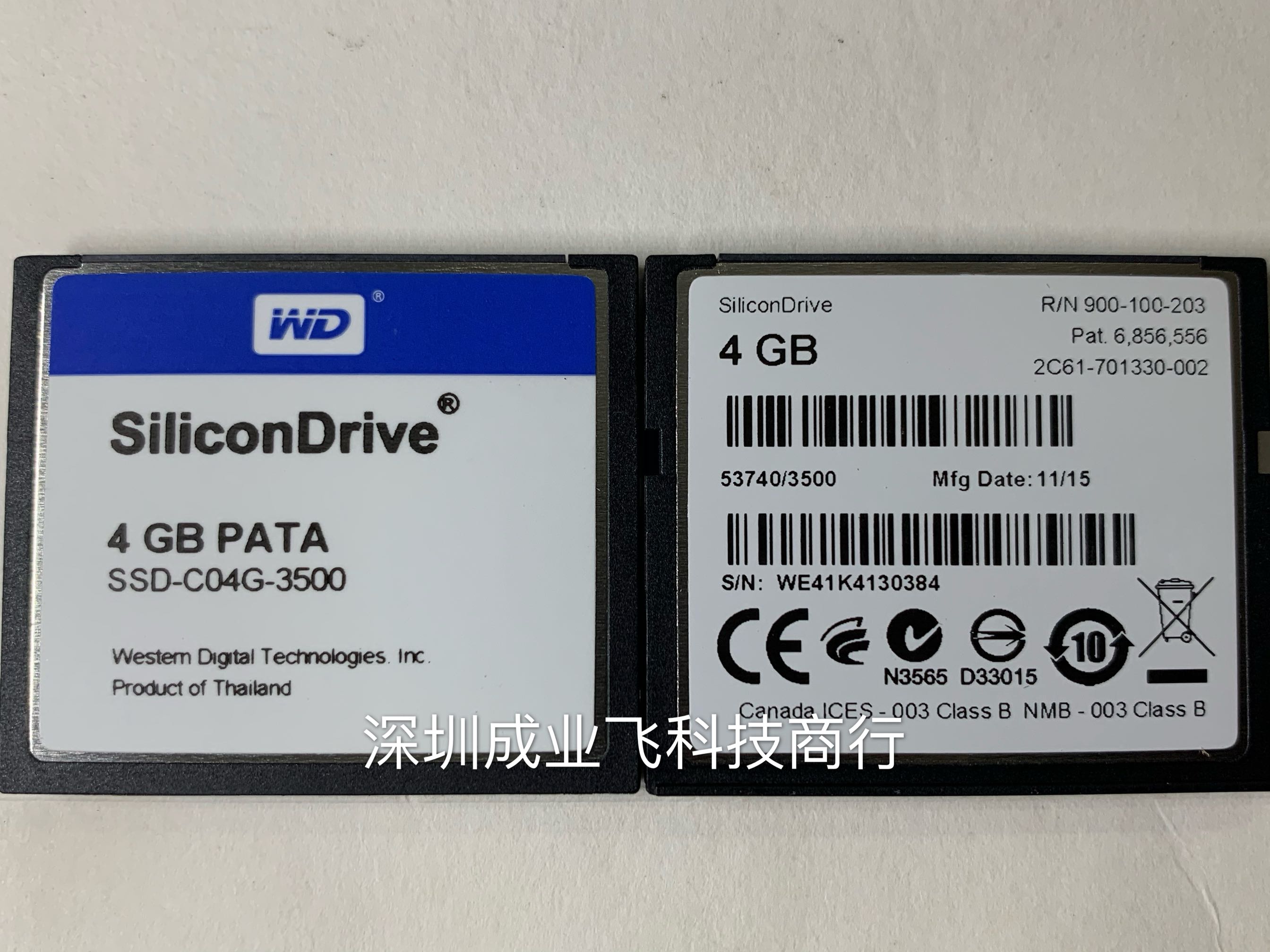 Brand new original WD SiliconDrive CF 4G PATA Industrial CF Card 4G SSD-C4G-3500