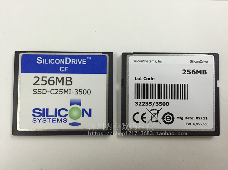 Silicondrive 256MB CF Card SILICONDRIVE SSD-C25M-3500 Industrial Equipment
