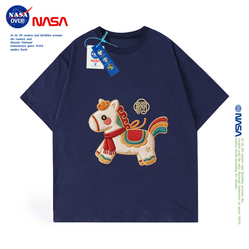 NASAOVER/ футболка для мальчиков с короткими рукавами, новинка 2026 года, летний детский хлопковый топ в стиле "хулиган" с героями мультфильмов