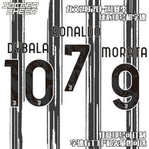 Serie A Juventus C Luo Printing Number Customized AI Vector Graphic Printing 202021 Naples Installation Font TTF