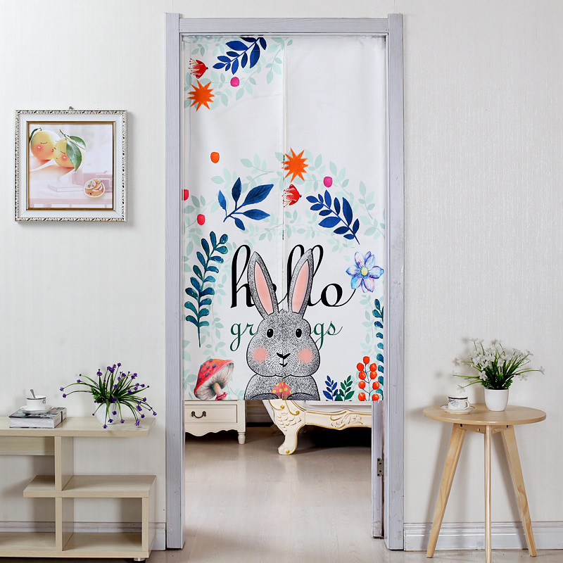 All-Season Fabric Door Curtain, Mosquito-Proof, for Home Use in Bedroom, Kitchen, Partition Curtain, Bathroom Blocking Half Curtain, No Drilling Required