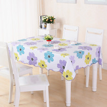 PVC waterproof tablecloth waterproof and oil-proof pastoral disposable tablecloth plastic European tablecloth coffee table tablecloth