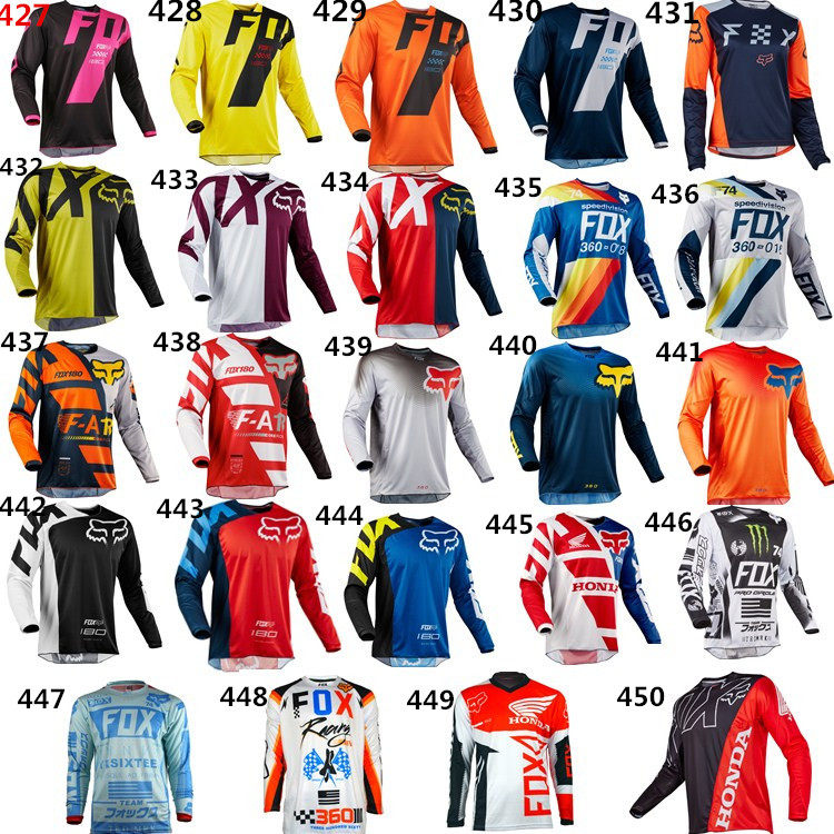 2018 summer new Hoss off-road motorcycle downhill suit racing riding suit moisture absorption quick-drying long T-shirt