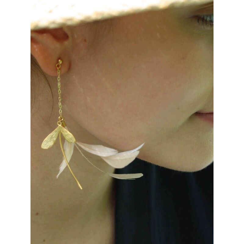 Little Fairy Feather Earrings and Ear Clips Little Fairy Feather Earrings and Ear Clips