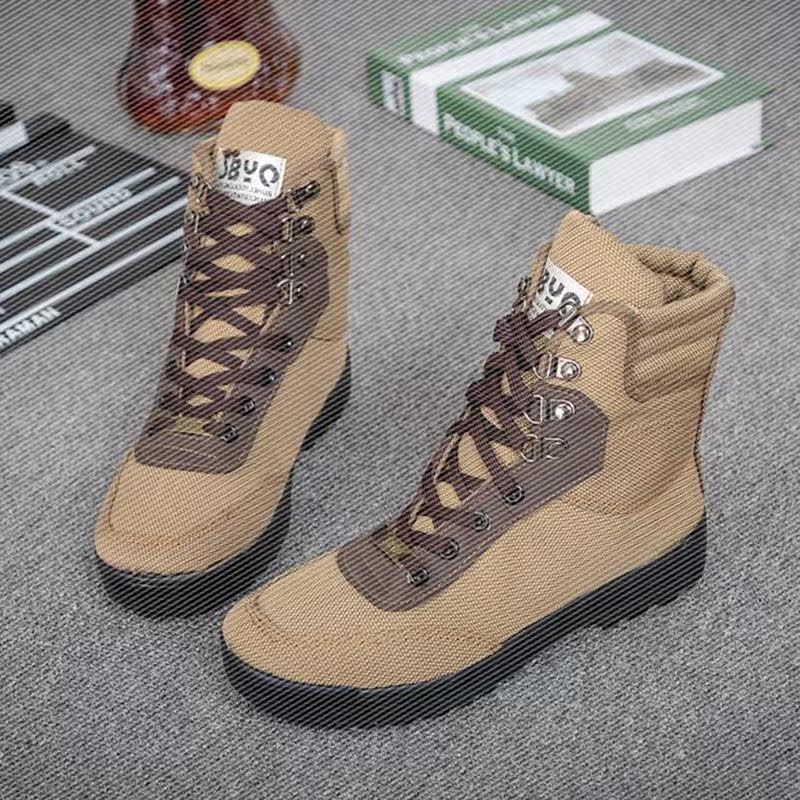 Boots militaires en toile - dérapage - Ref 1399882 Image 8