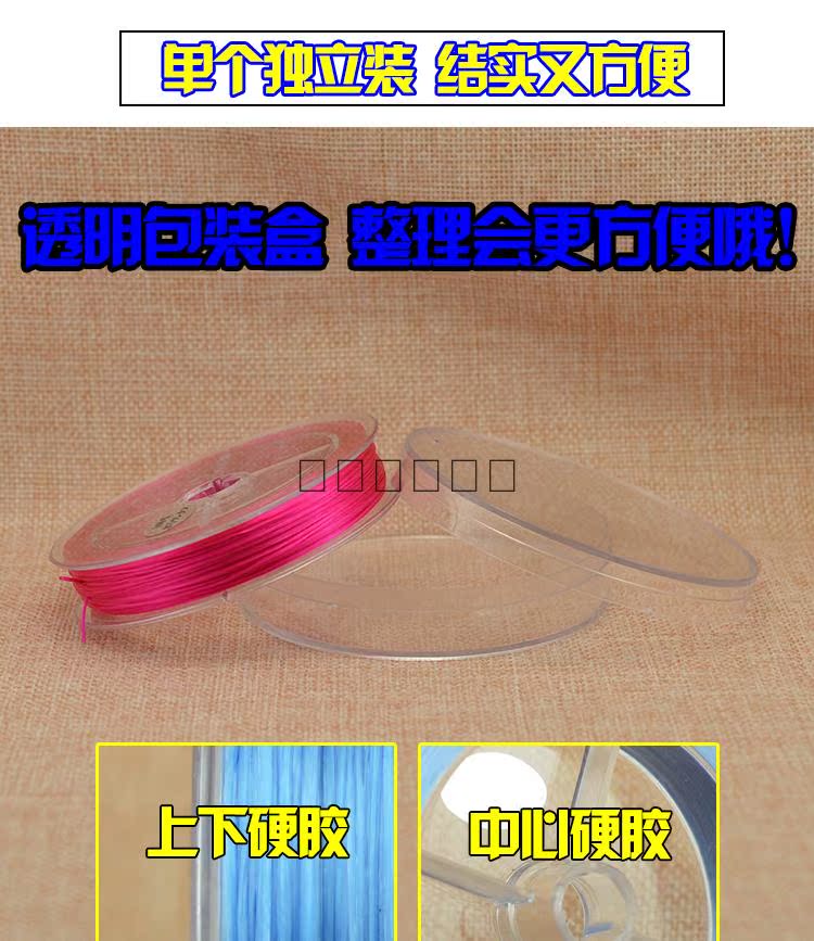 Đeo vòng tay phẳng nhập khẩu dây đàn hồi Dây cao su dây đàn hồi Dây chuyền hạt Vòng tay dây chuyền pha lê Dây thừng đính cườm - Vòng đeo tay Clasp vòng tay bạc nam