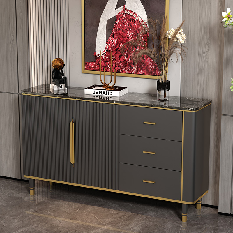 Light and luxurious closing cabinet minimalist Partition Containing Cabinet Extremely Simple Marble Dining Cabinet Modern Shoe Cabinet by wall Home