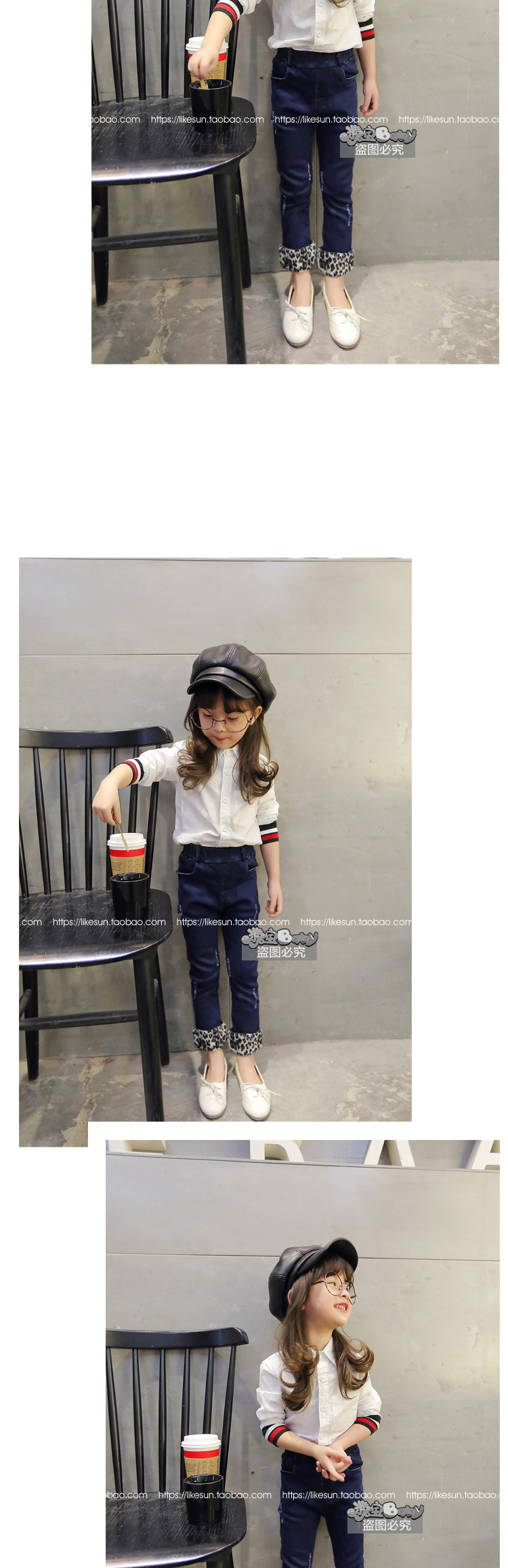 Chemise fille à manche longue - Ref 2086022 Image 4