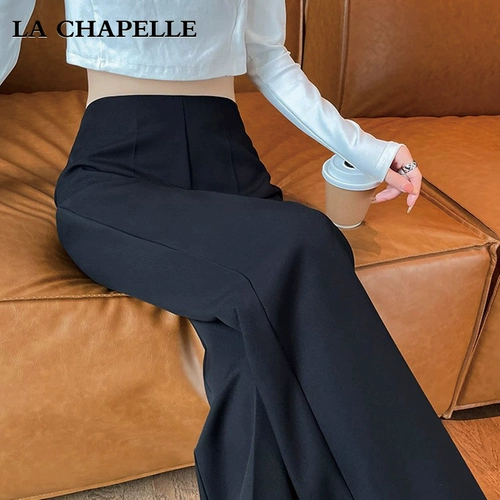 Черные осенние штаны, костюм, премиум класс, высокая талия