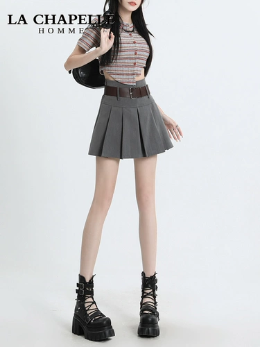 Пиджак классического кроя, летняя юбка в складку, мини-юбка, высокая талия, подходит для подростков, А-силуэт