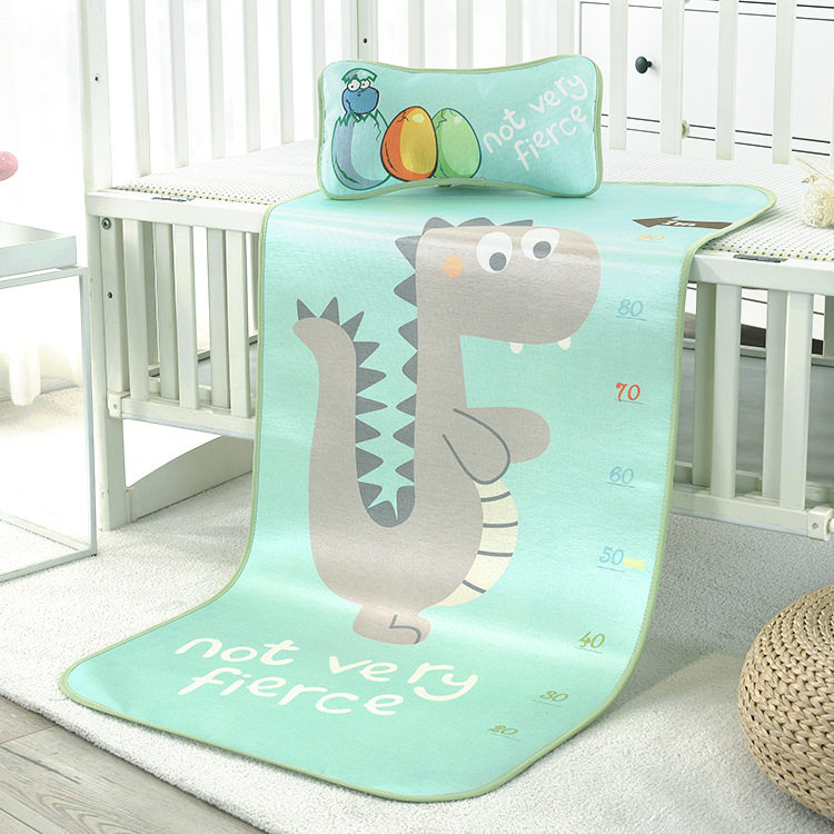 Baby ice mat newborn breathable cushion baby bed special seat summer pillow can be folded water two sets