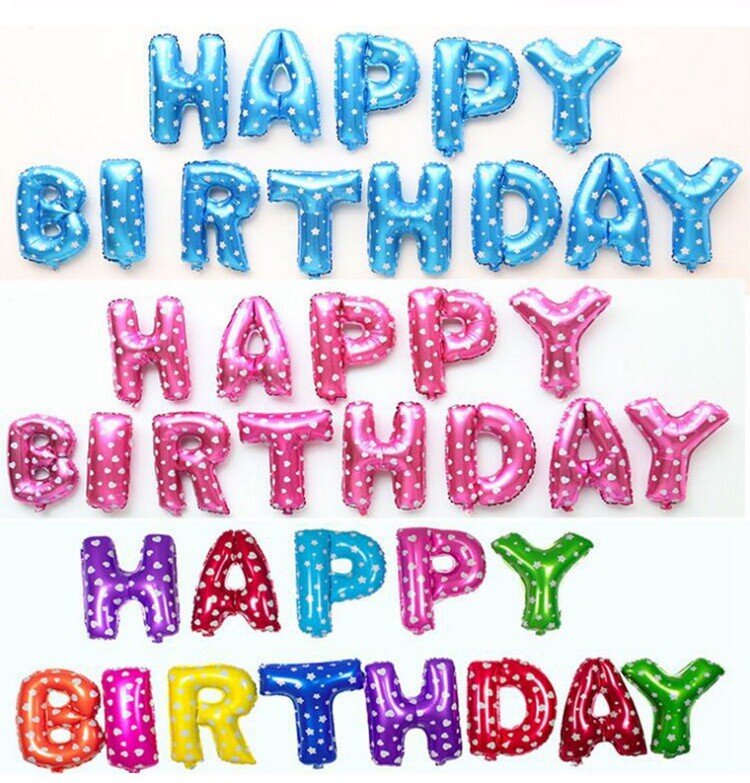 Baby Full Moon Hundred Days Arrangement Supplies Children One Year Old Adult Birthday Party Decoration Letter Aluminum Film Balloon Package