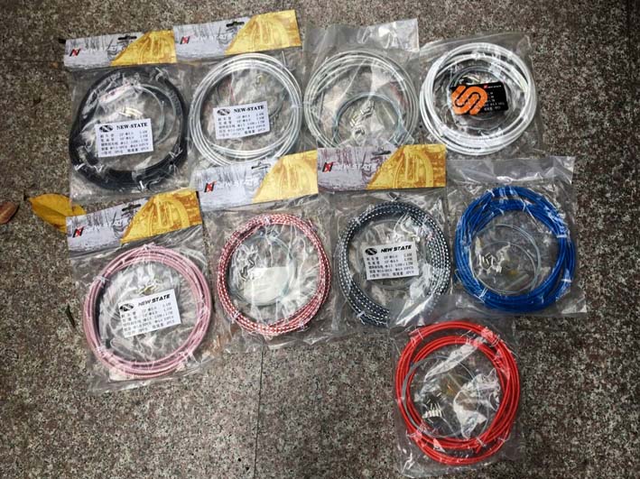 Bicycle brake transmission line tube packed Snake leather outer line of mountain highway two inner line 1 car weight 9 color
