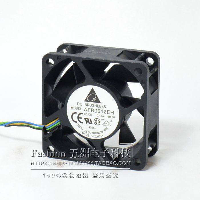 Taida AFB0612EH 6 cm 6CM 12V 12V 48A 0 6025 6025 4 Line needle large air volume temperature-controlled fan-Taobao