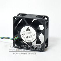 Delta AFB0612EH 6cm 6CM 12V 0 48A 6025 4 wire needle large fan temperature control fan