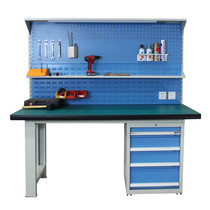 Industrial-grade heavy-duty fitter table with hanging board anti-static workbench inspection table workshop operation table electrician experiment table