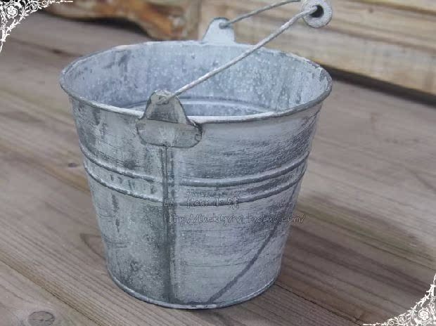 Đất nước Tin Thùng Thùng Hoa Hoa Sắt Hoa Hoa Nhân Hoa Bình Trang Sức Cửa hàng Trang trí Trang trí Đám cưới Hoa Xô - Vase / Bồn hoa & Kệ bình cắm hoa hồng
