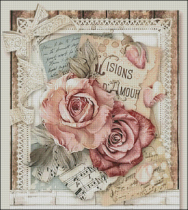 Rose Music Chapter - (cut in piano keyboard version) Cross embroidered 202311 new animal series Jane about full embroidered