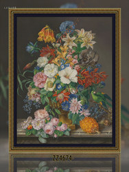 Cross stitch 2024 new line embroidery living room full embroidery vase series