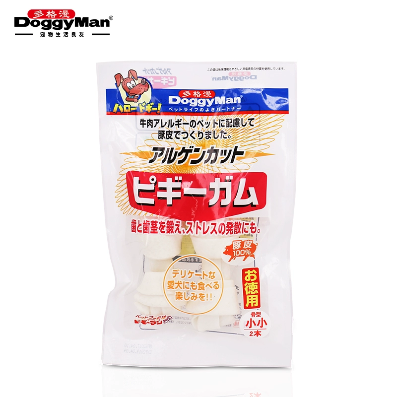 Doggyman Nhật Bản Doggyman tẩy trắng sữa Hương vị da lợn xương 2 SS số Molar Dog Snack - Đồ ăn vặt cho chó