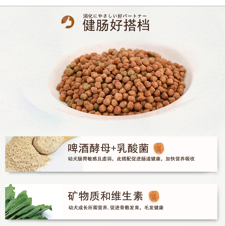 Giàu đậu nành con chó giống chó con hạt mềm hạt nhỏ thịt bò hương vị 1.8 kg không bong bóng dog staple thực phẩm thức ăn cho chó pate chó