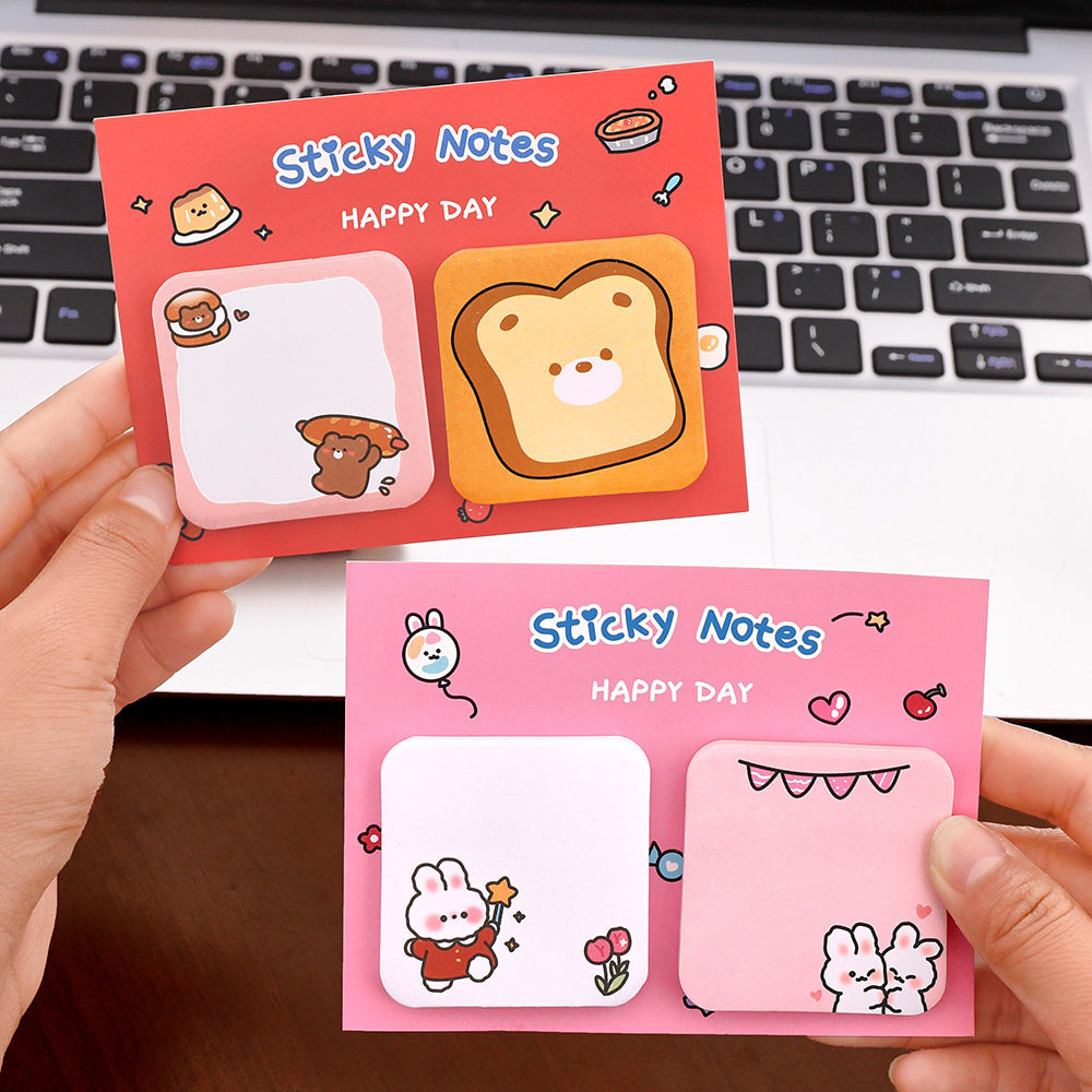 ins cute cartoon combination sticky note student appearance capybara N ...