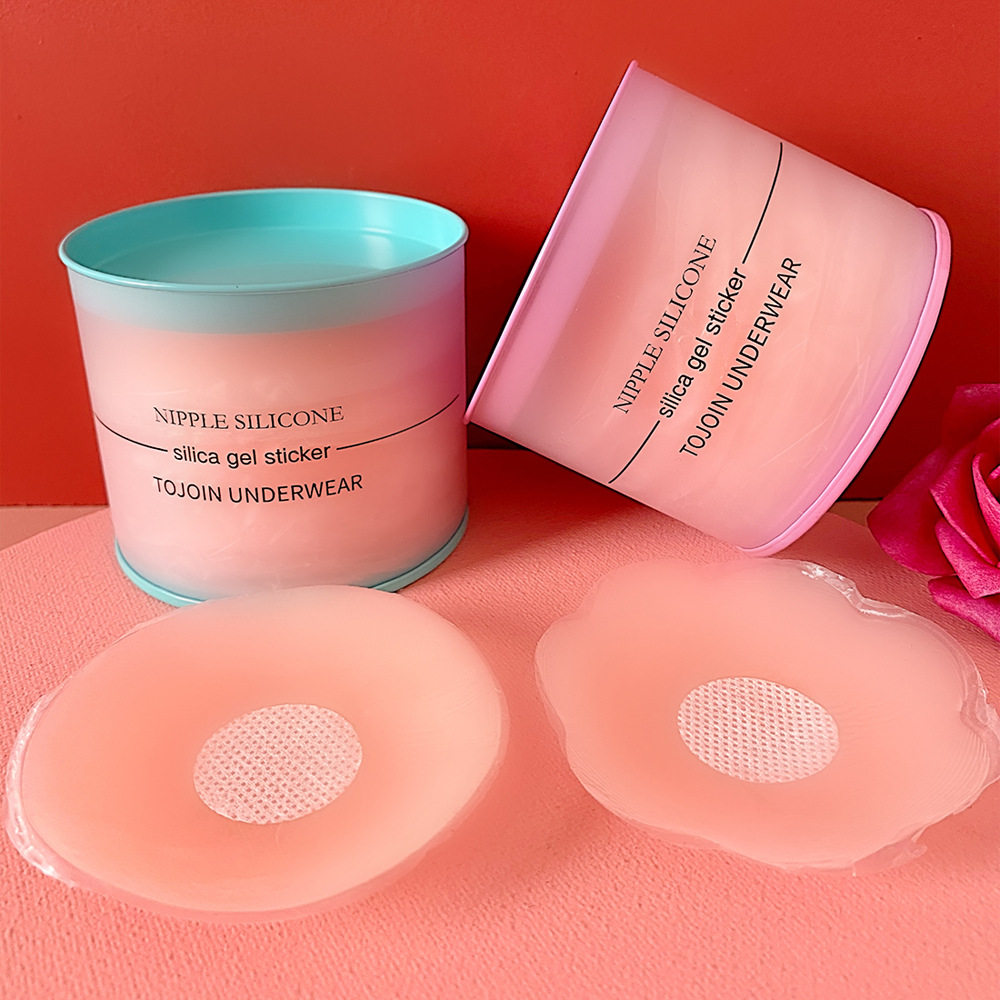 Silicone nipple stickers anti-convex small chest breathable seamless invisible breast stickers women's wedding dress areola stickers big breasts ultra-thin men