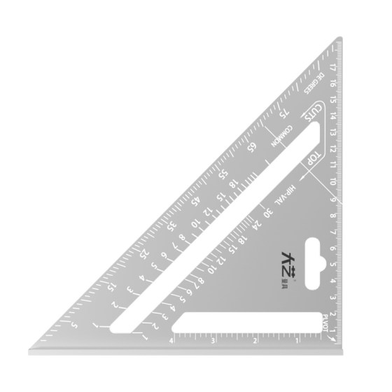 Dayi 사각형 눈금자 90도 두꺼운 선회 눈금자 삼각형 눈금자 알루미늄 합금 고정밀 직각 코너 눈금자 목공 도구