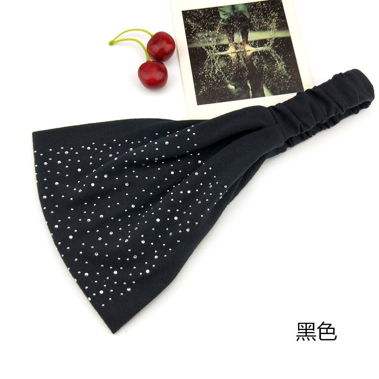 Hàn Quốc Baotou Yoga băng tóc rộng vành thể thao headband với kim cương rửa tóc thẻ bông thấm mồ hôi headband thảm tập yoga loại nào tốt