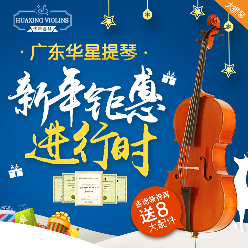 Award-winning Huaxing Violin Selection Introductory Cello Beginner For Children Adults SF Lifetime Warranty