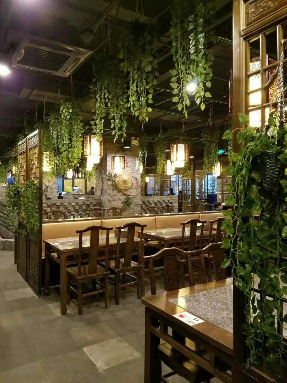 Tường mô phỏng lá giả hoa mây xanh lá trong nhà treo tường xấu xí nhựa cảnh quan môi trường phục vụ phòng khách - Hoa nhân tạo / Cây / Trái cây hoa giả cao cấp