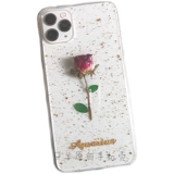 一只羊 Корпус мобильного телефона высушенная цветочная роза Case 12promax Rice 10mate40prop40ipone11v30