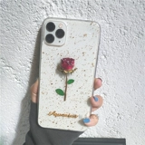 一只羊 Корпус мобильного телефона высушенная цветочная роза Case 12promax Rice 10mate40prop40ipone11v30