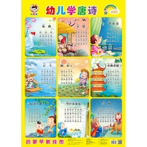 Tang Poetry Silent Wall Chart Leaflet
