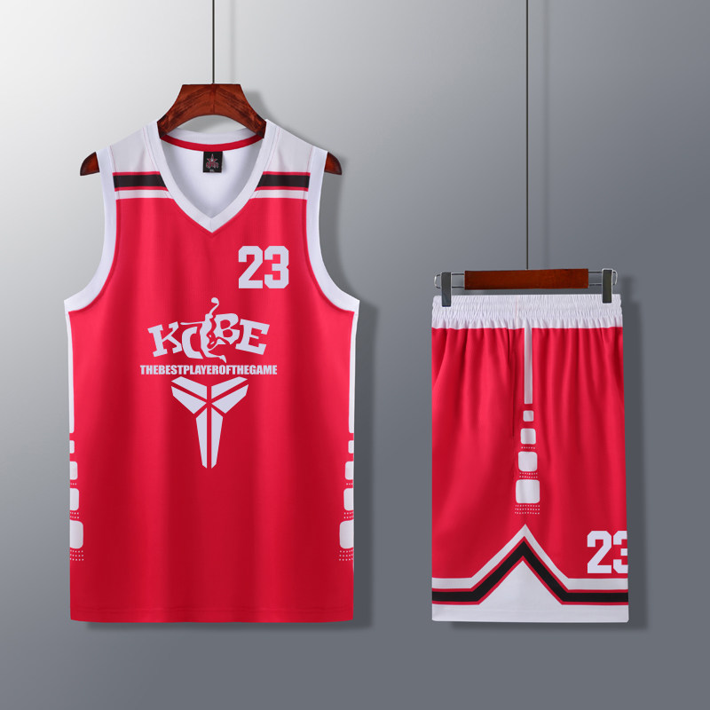 Children's basketball suit suit men's training suit jersey sleeveless vest shorts printed number student custom clothes