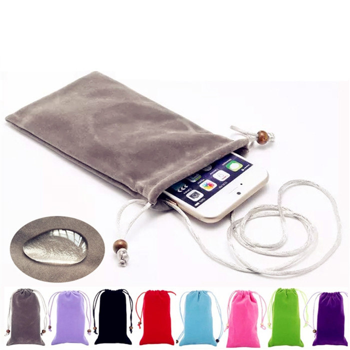 Suitable for lanyard bag OPPO R11 mobile phone bag r9plus hanging neck set A57 59 mobile phone flannel bag 5 5 6 inches